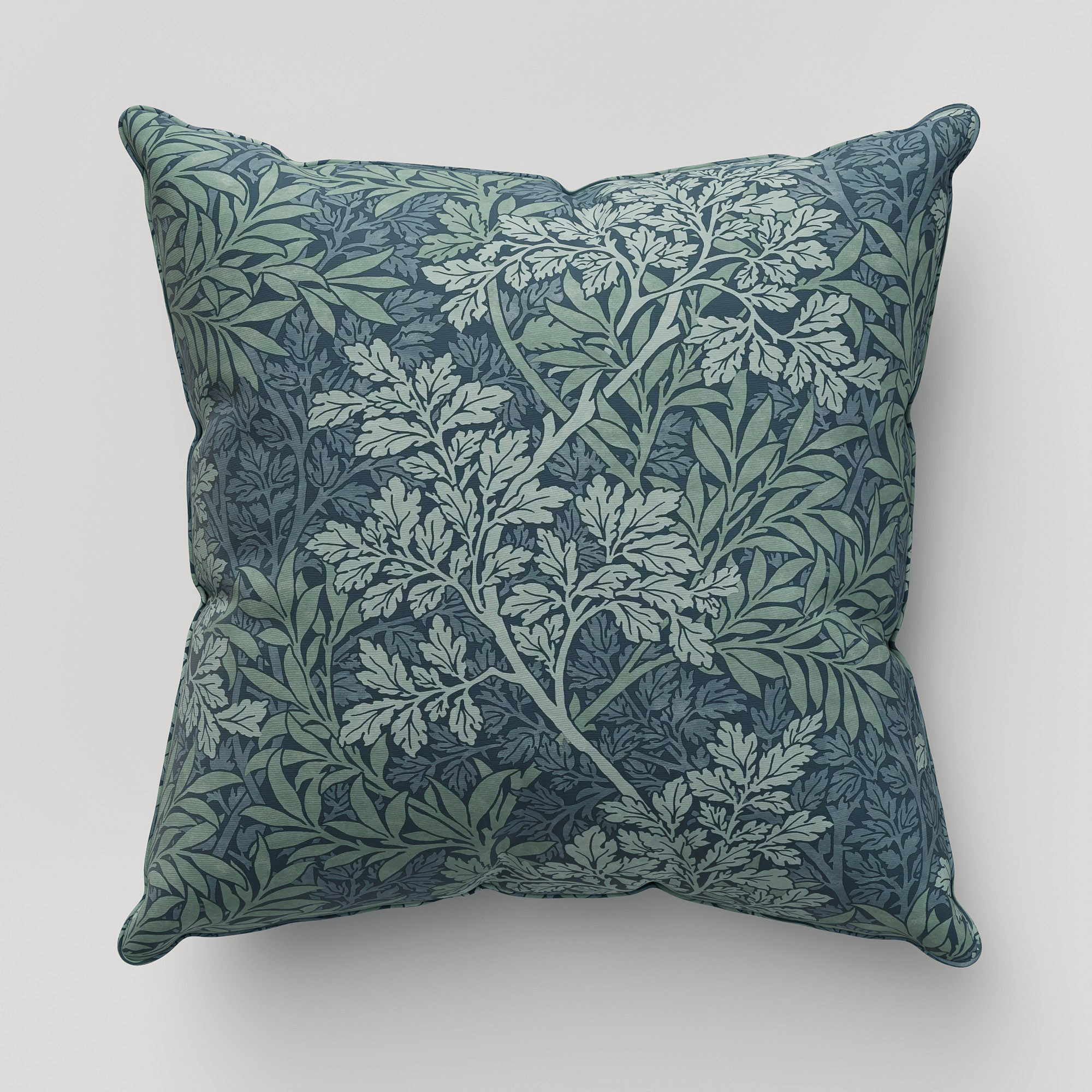 William Morris At Home Foliage Indigo Cushion - Image 2