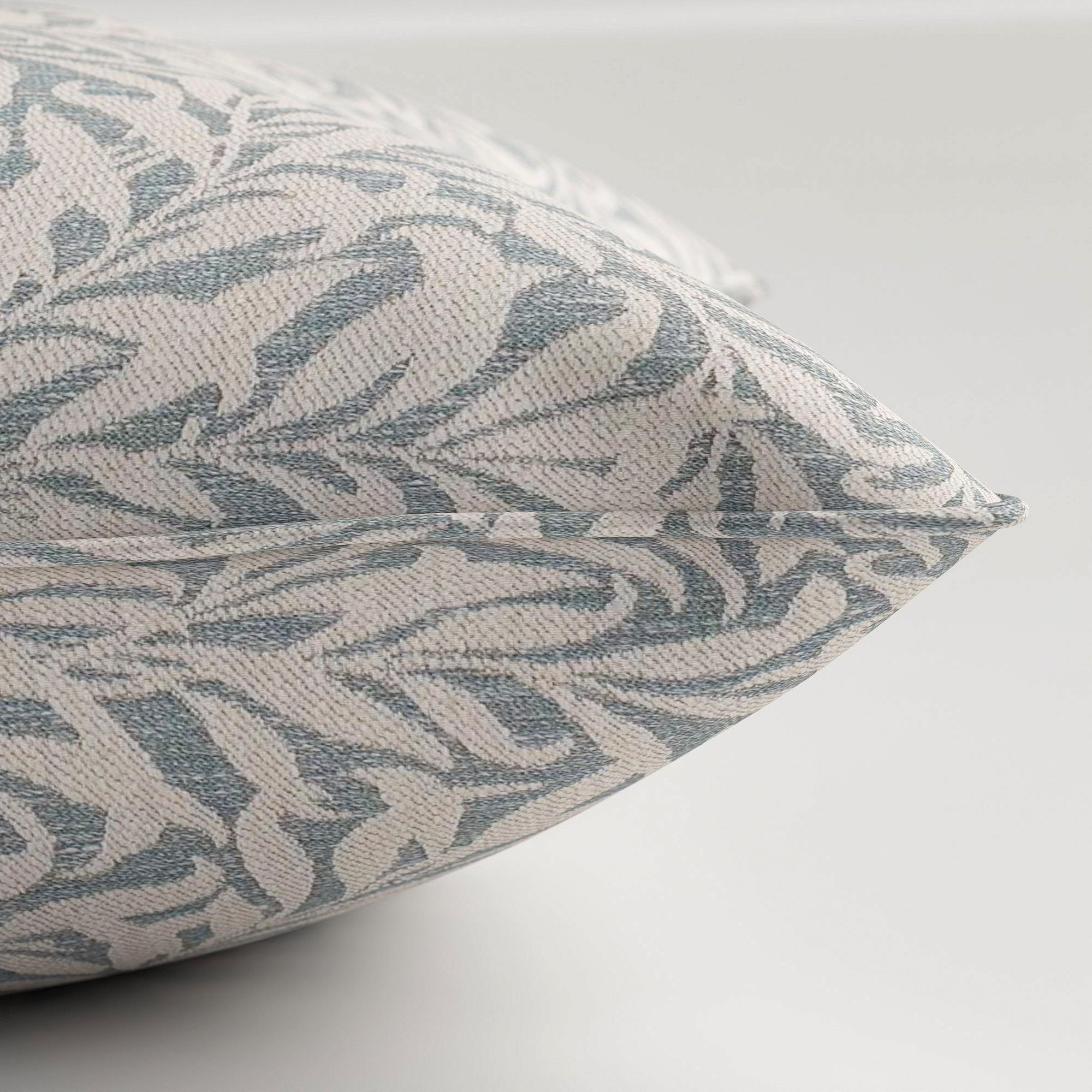 William Morris At Home Willow Bough Woven Sky Cushion - Image 4