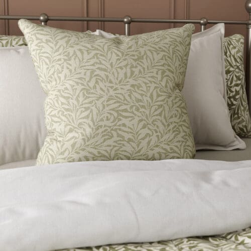 William Morris At Home Willow Bough Woven Lichen Cushion