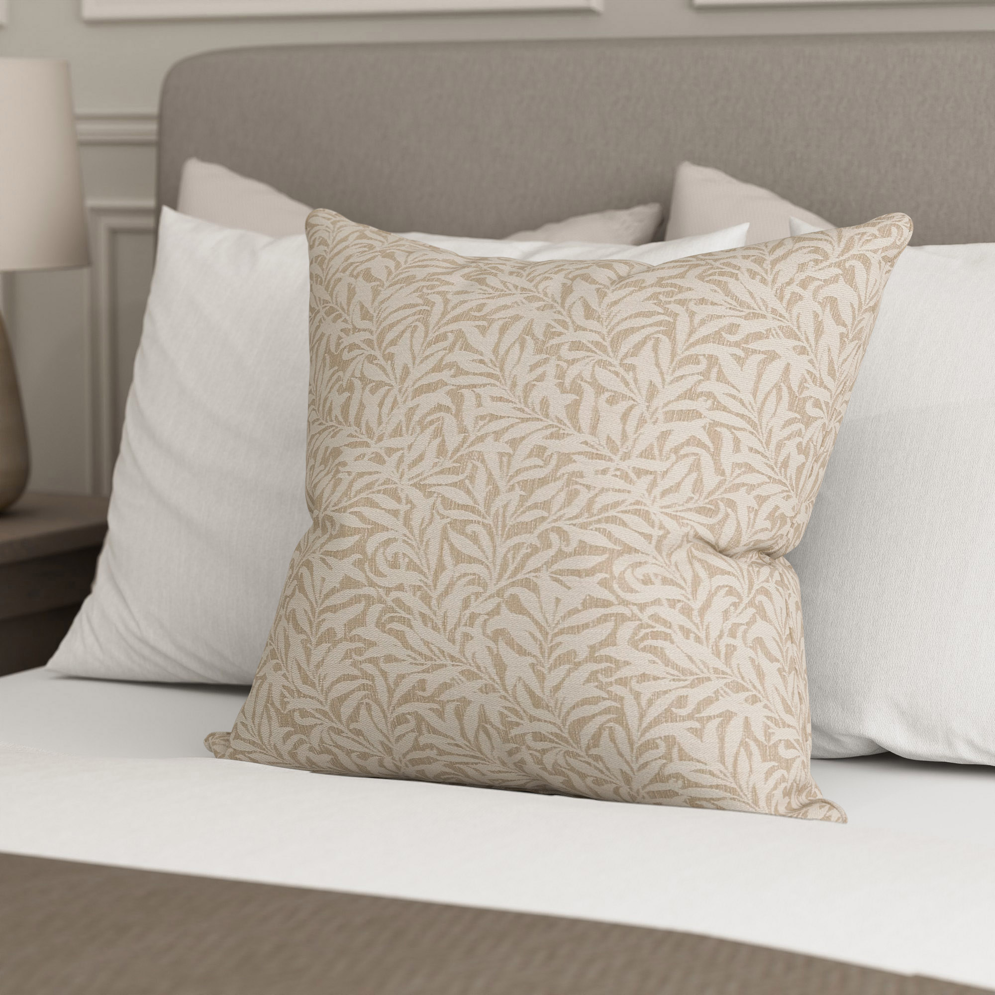 William Morris At Home Willow Bough Woven Barley Cushion