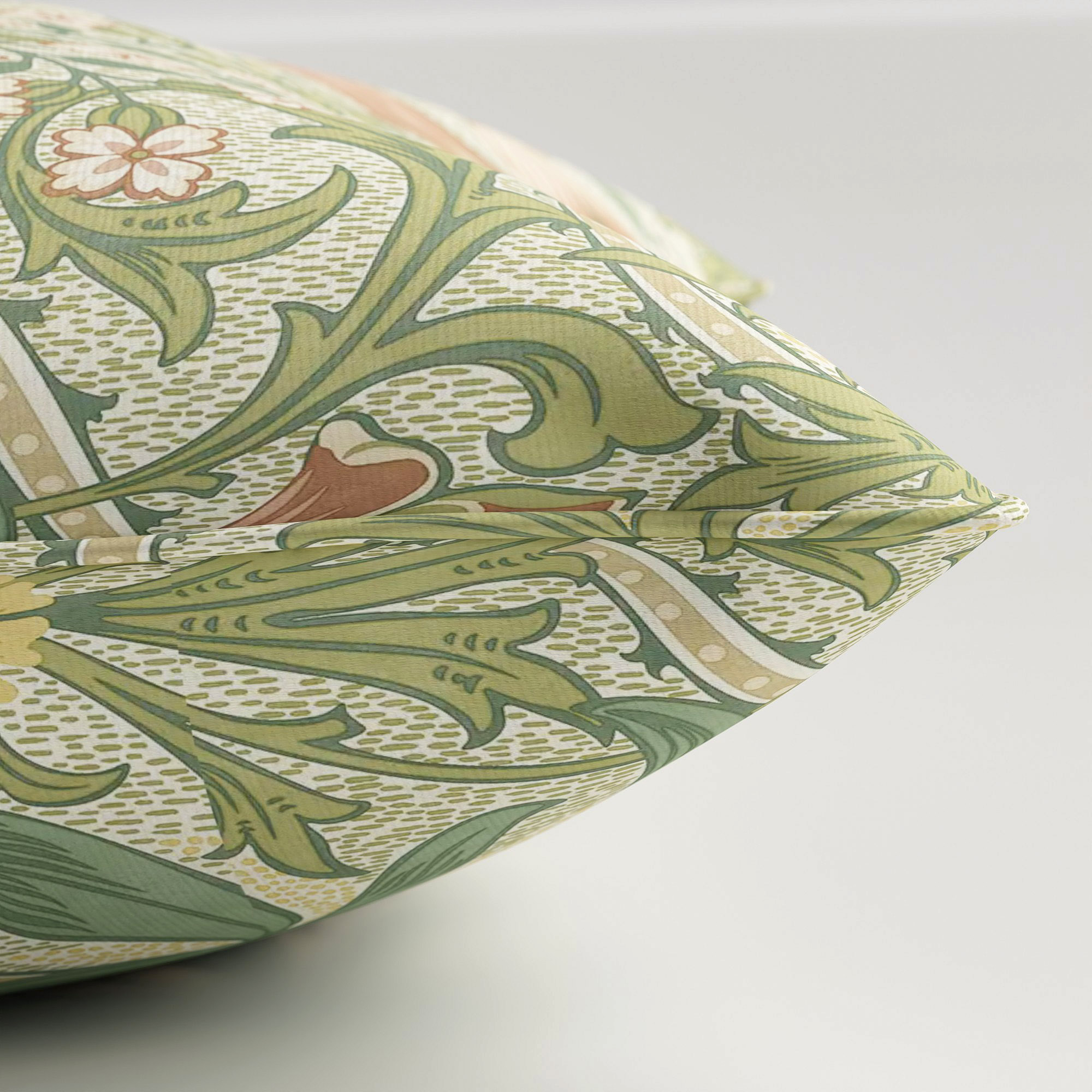 William Morris At Home Woodland Weeds Apple Cushion - Image 4