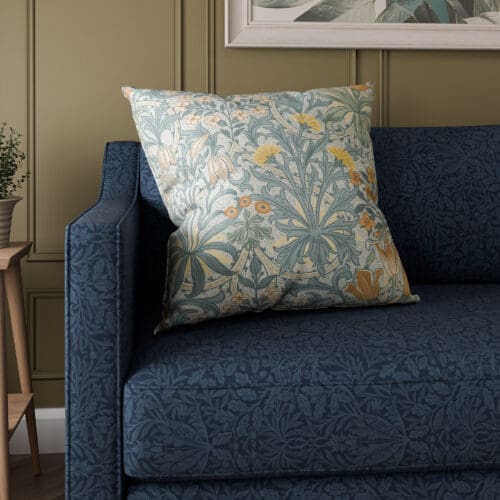 William Morris At Home Woodland Weeds Bluebird Cushion