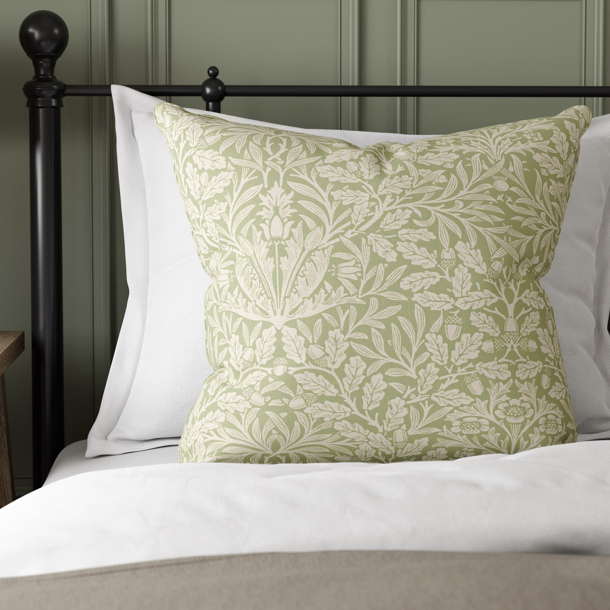 William Morris At Home Acorn Lichen Cushion