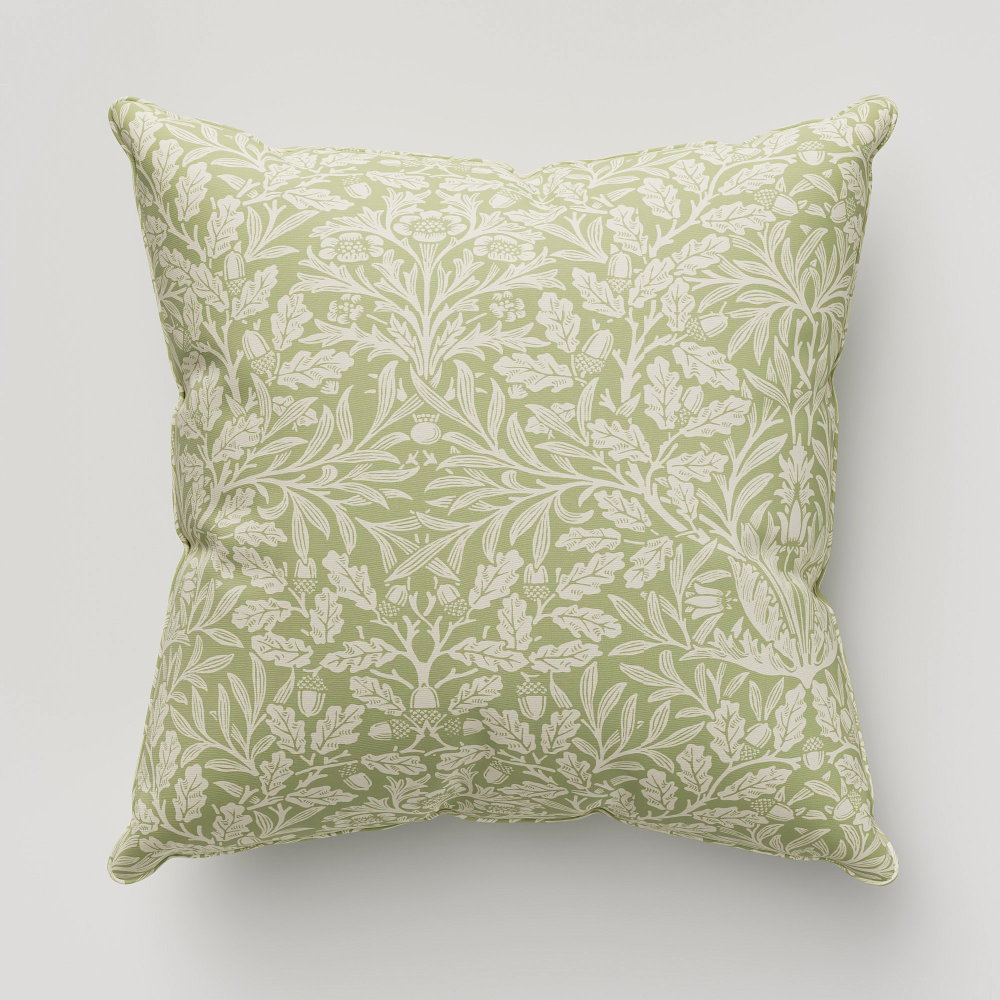 William Morris At Home Acorn Lichen Cushion - Image 2