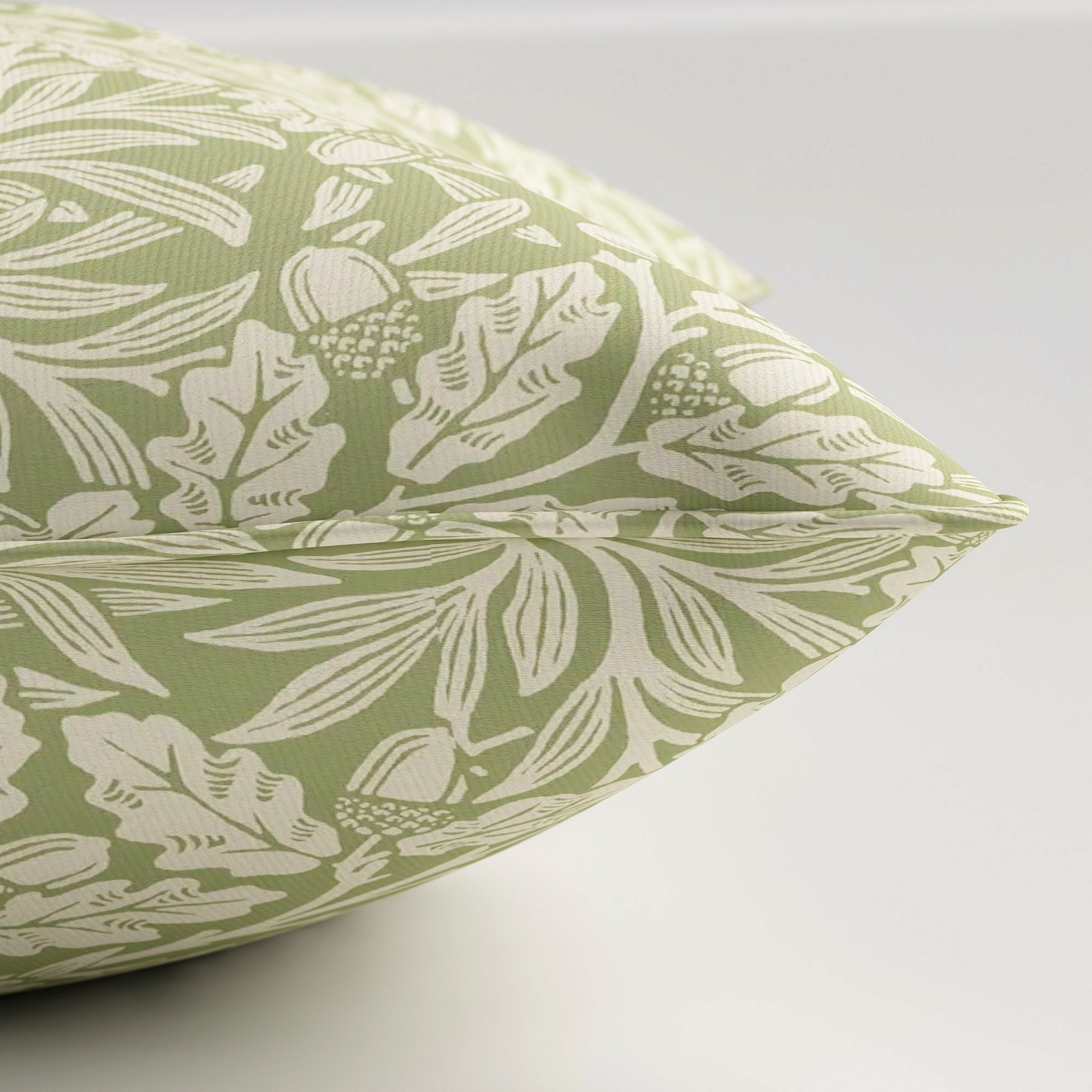 William Morris At Home Acorn Lichen Cushion - Image 4