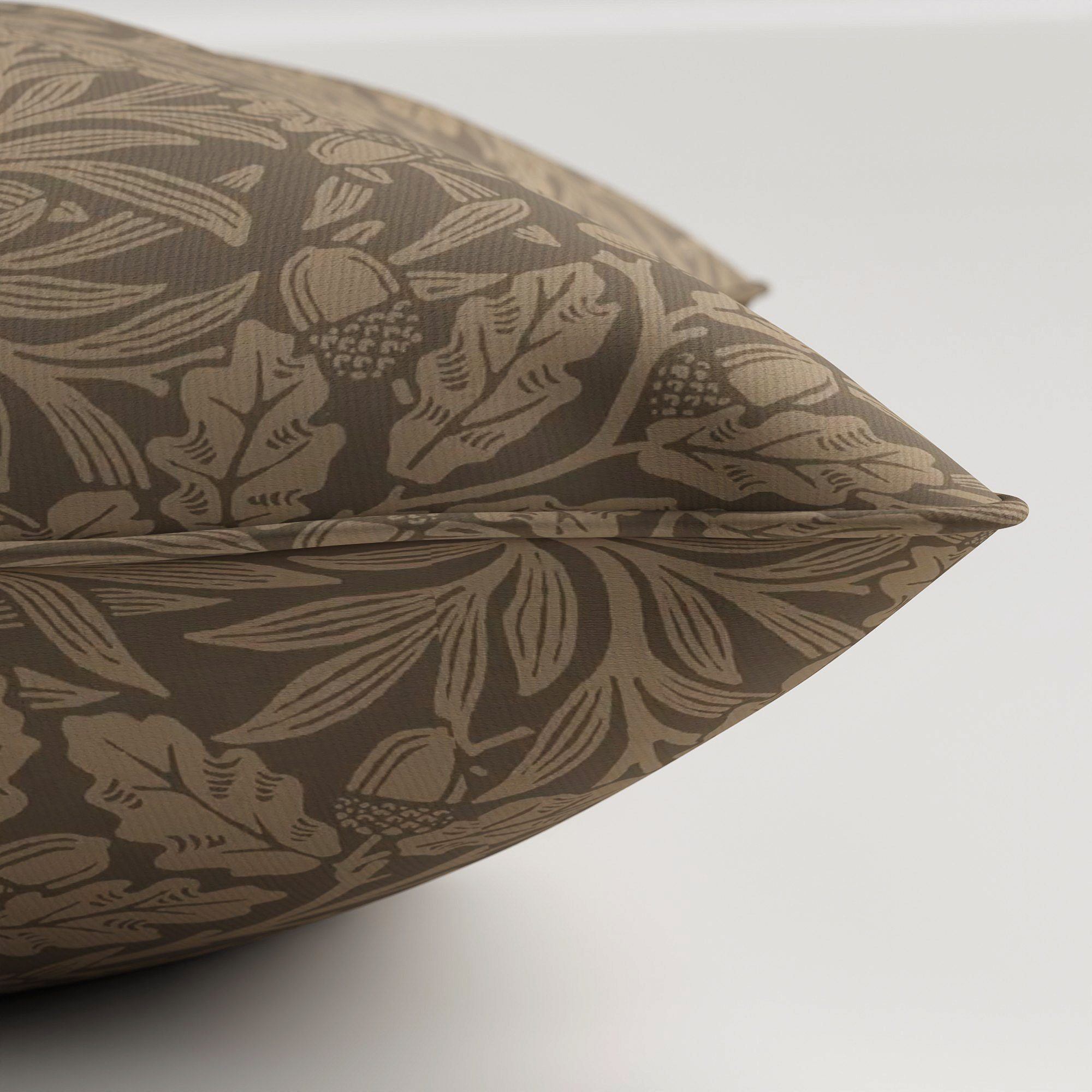 William Morris At Home Acorn Velvet Truffle Cushion - Image 4