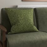 William Morris At Home Acorn Velvet Moss Cushion
