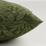 William Morris At Home Acorn Velvet Moss Cushion