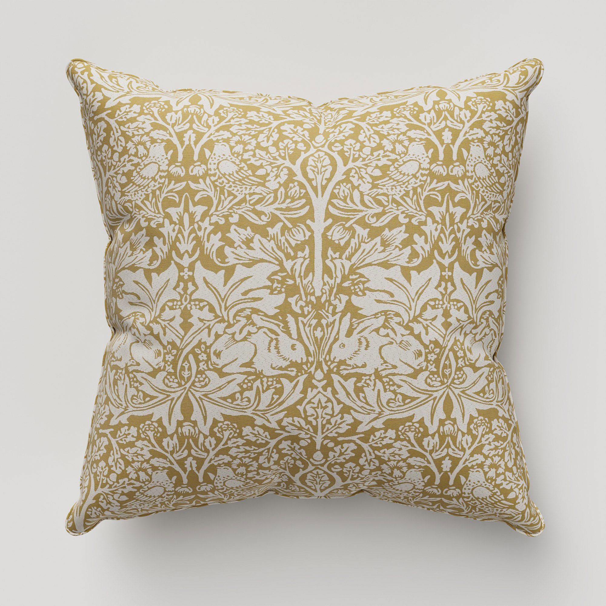 William Morris At Home Brother Rabbit Woven Honey Cushion - Image 2