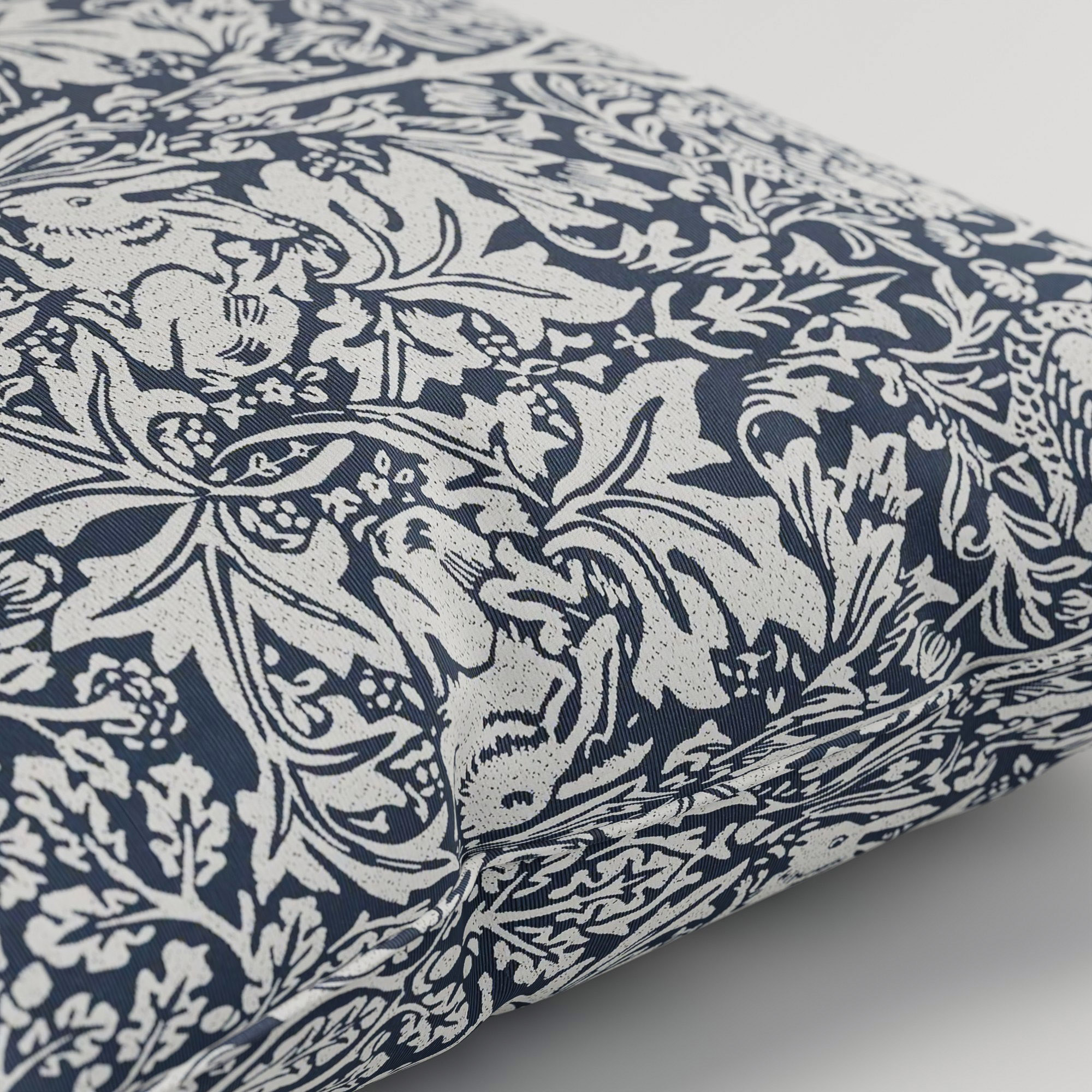 William Morris At Home Brother Rabbit Woven River Cushion - Image 3