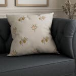 William Morris At Home Fruit Embroidery Sage Cushion