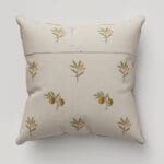 William Morris At Home Fruit Embroidery Sage Cushion