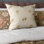 William Morris At Home Fruit Embroidery Honey Cushion