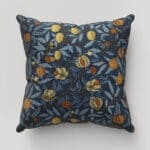 William Morris At Home Fruit Velvet Midnight Cushion
