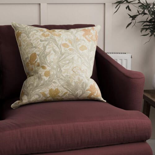 William Morris At Home Iris Honey Cushion