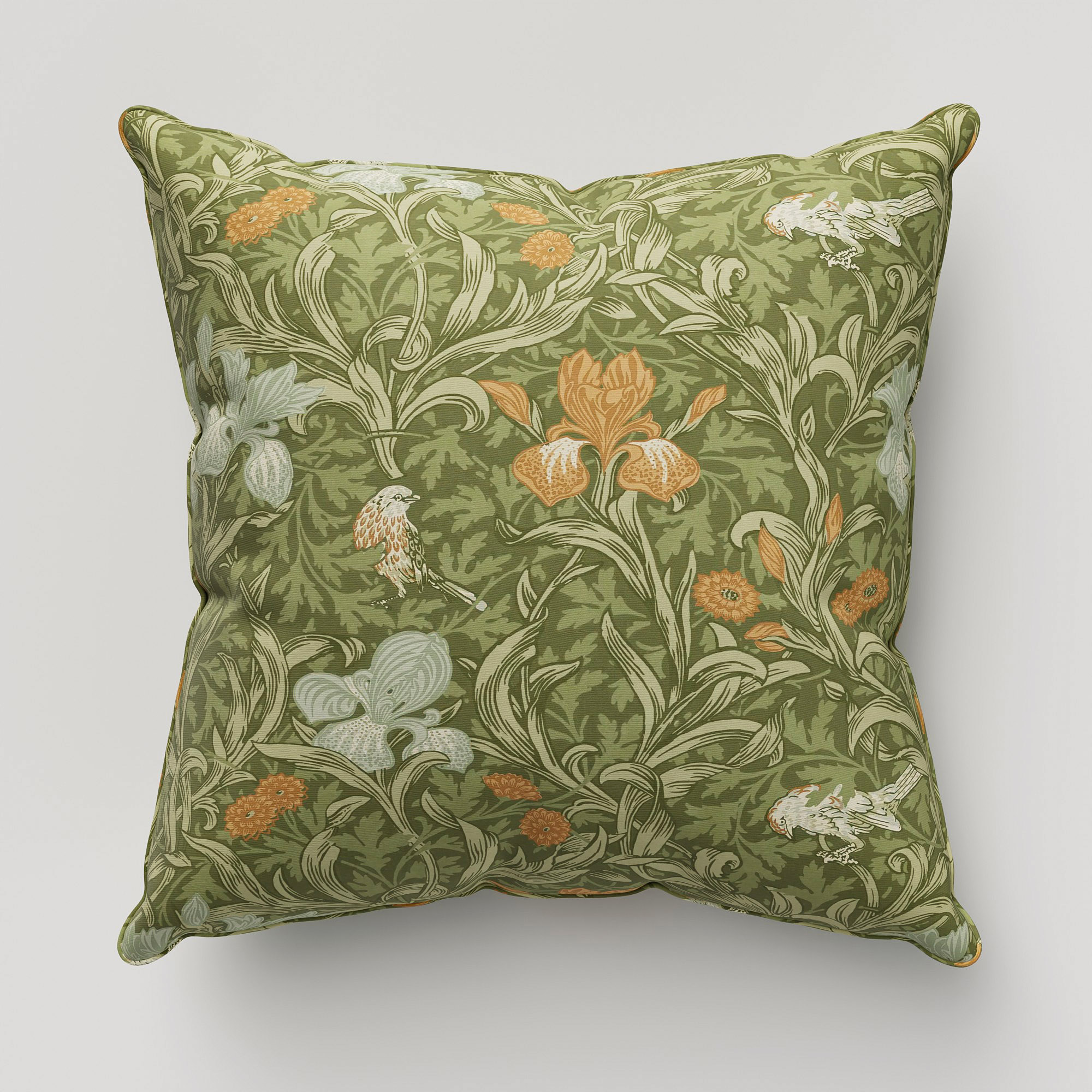William Morris At Home Iris Moss Cushion - Image 2
