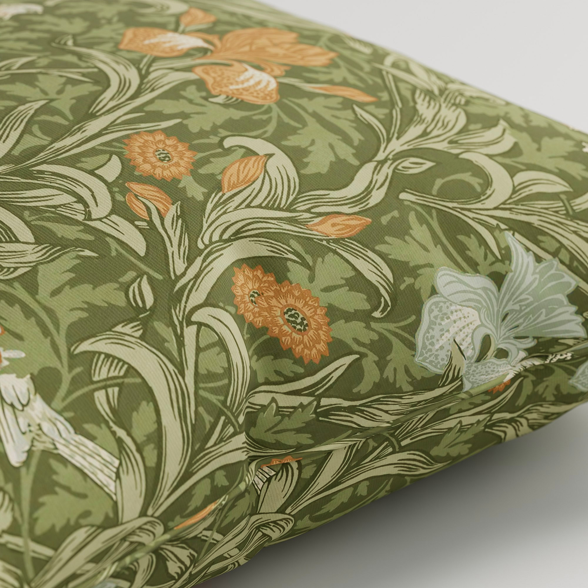 William Morris At Home Iris Moss Cushion - Image 3