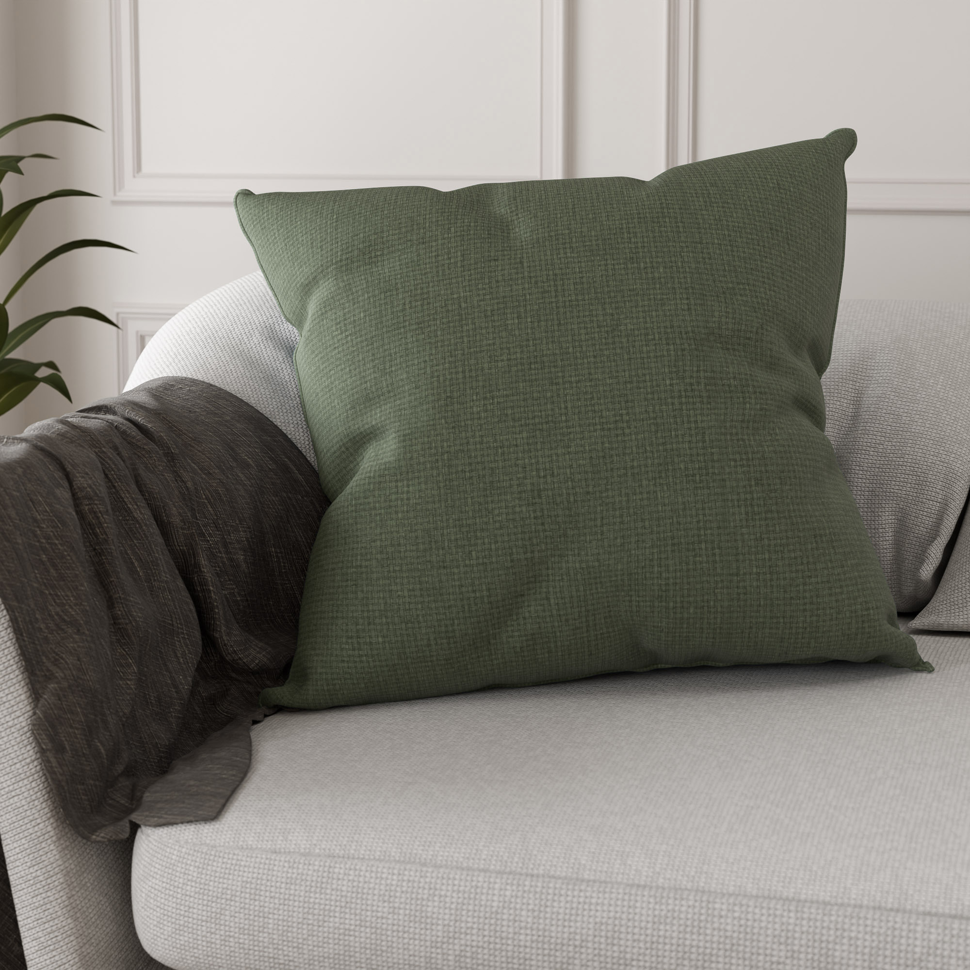 William Morris At Home Reed Eucalyptus Cushion