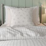 Laura Ashley A’hoy Alphabet Pale Steel Cushion