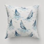 Laura Ashley A’hoy Sail Boats Blue Cushion