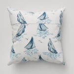 Laura Ashley A’hoy Sail Boats Blue Cushion