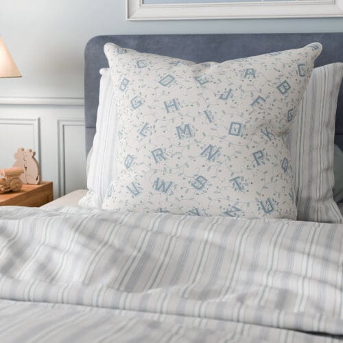 Laura Ashley A'hoy Alphabet Dark Seaspray Cushion