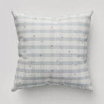 Laura Ashley Alphabet Gingham Blue Cushion