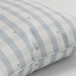 Laura Ashley Alphabet Gingham Blue Cushion