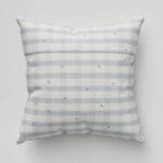 Laura Ashley Alphabet Gingham Blue Cushion