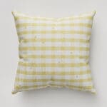 Laura Ashley Alphabet Gingham Yellow Cushion