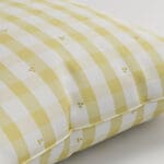Laura Ashley Alphabet Gingham Yellow Cushion