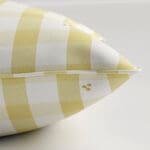 Laura Ashley Alphabet Gingham Yellow Cushion