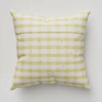 Laura Ashley Alphabet Gingham Yellow Cushion