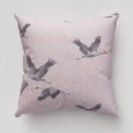 Laura Ashley Animalia Embroidered Blush Cushion