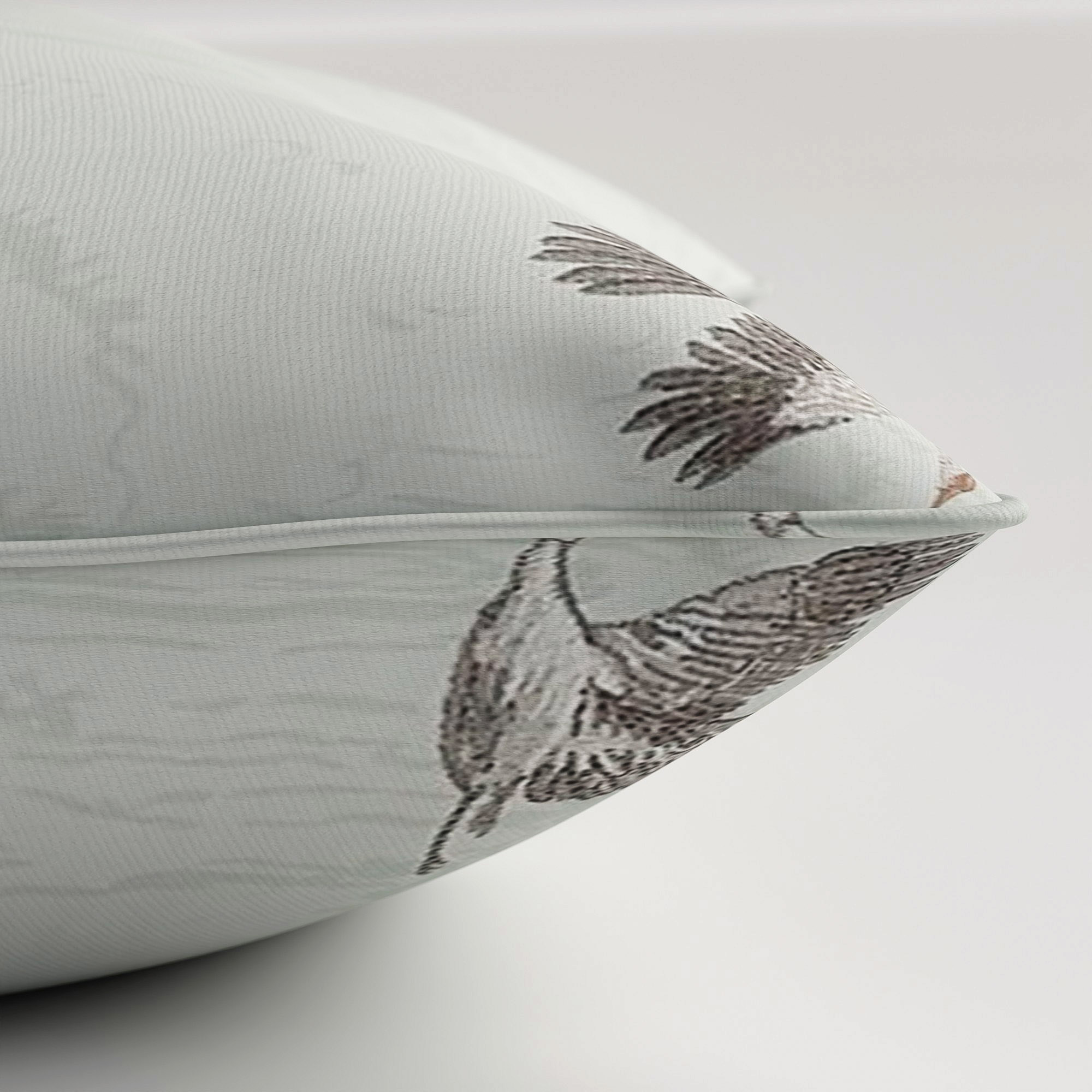 Laura Ashley Animalia Embroidered Pale Duck Egg Cushion - Image 4