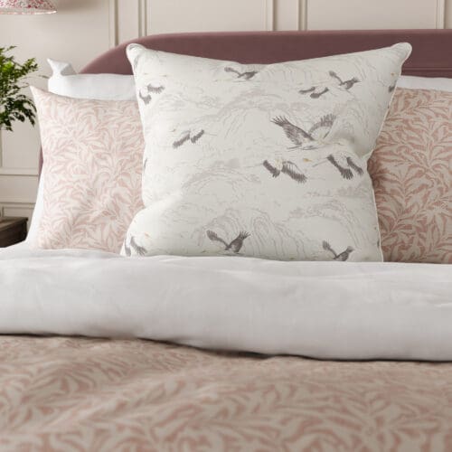 Laura Ashley Animalia Silver Cushion