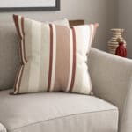 Laura Ashley Awning Stripe Crimson Cushion