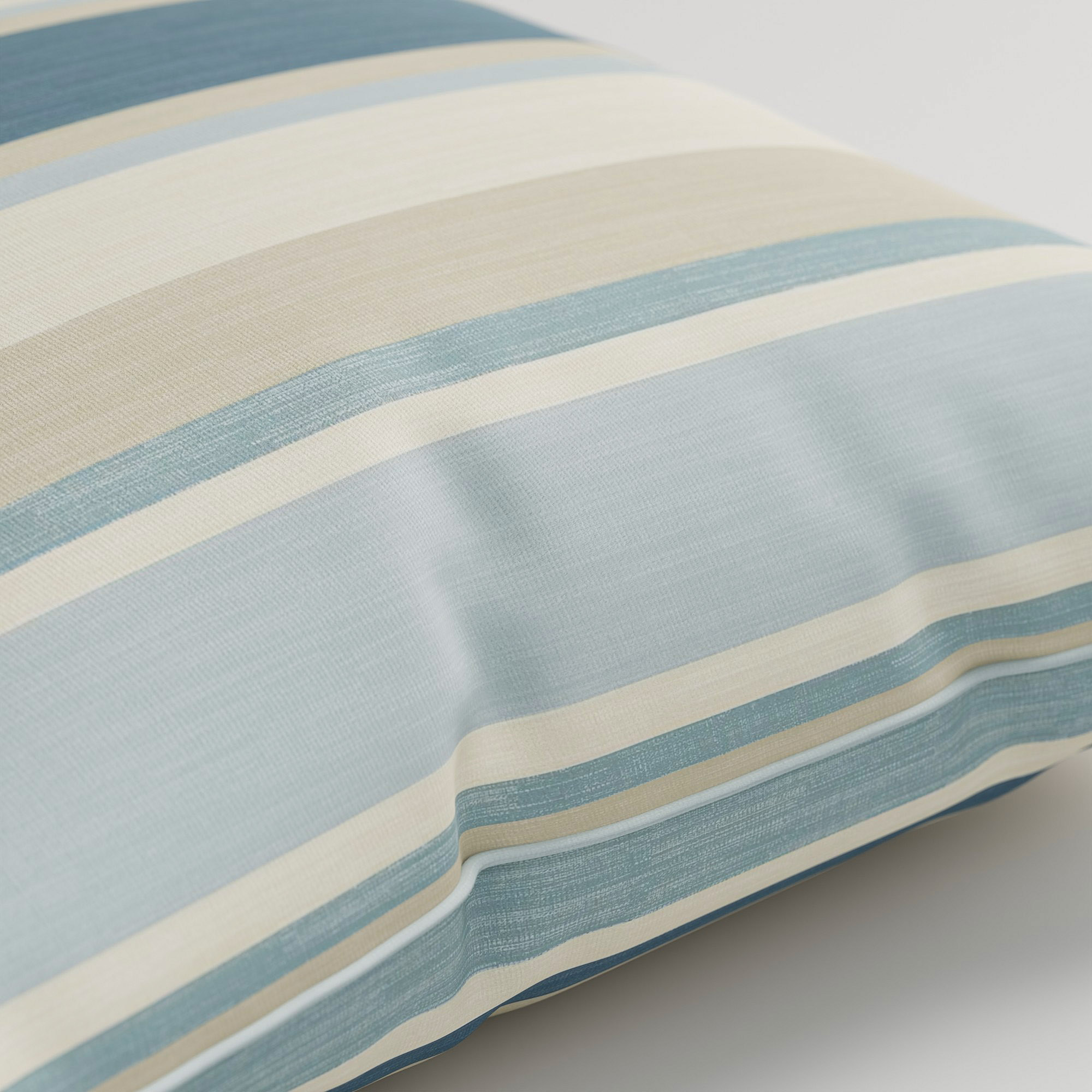 Laura Ashley Awning Stripe Seaspray Cushion - Image 3