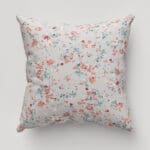 Laura Ashley Blossoms Pale Steel Cushion