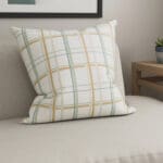Laura Ashley Burford Check Ochre Cushion