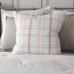 Laura Ashley Burford Check Rose Cushion