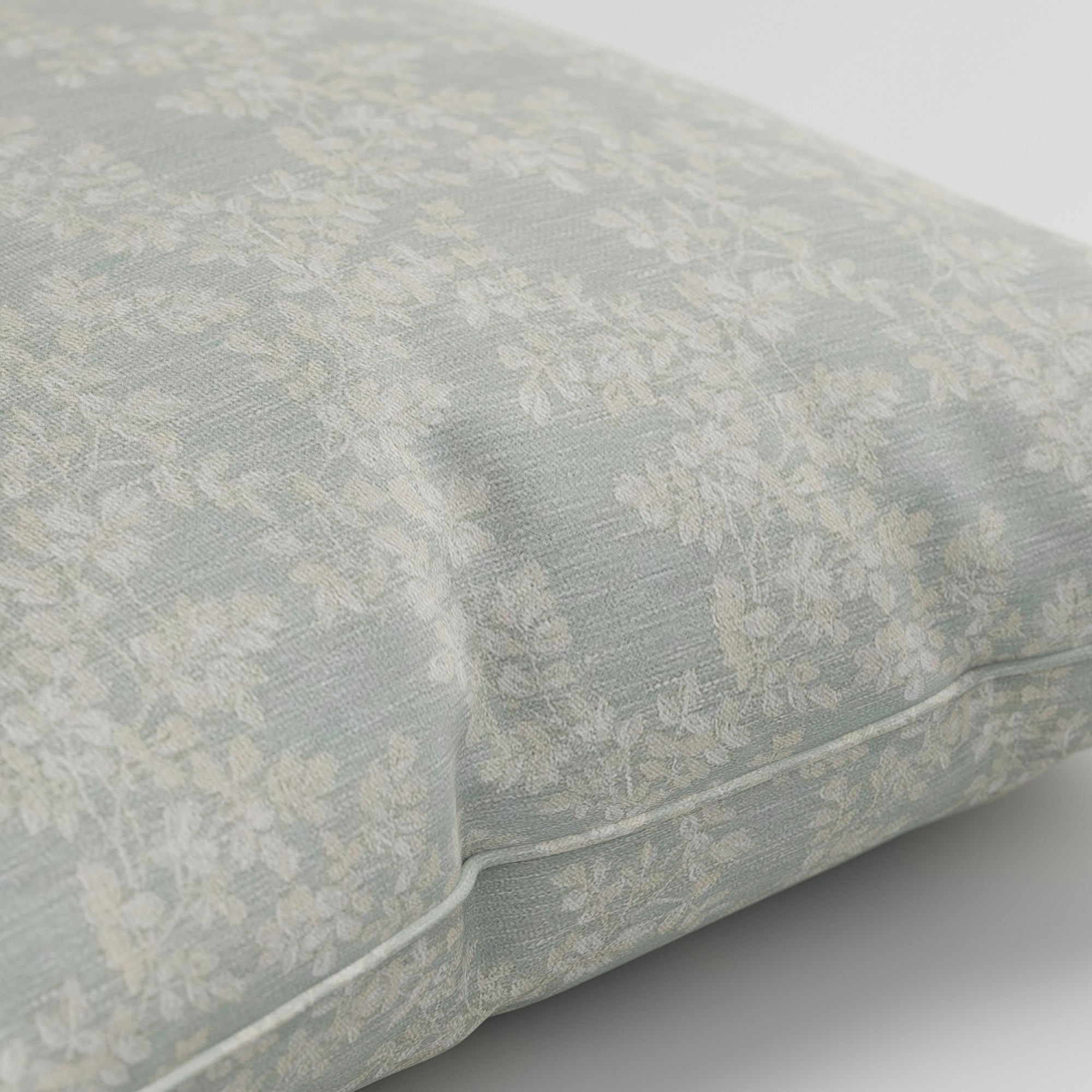Laura Ashley Burnham Woven Sage Cushion - Image 3