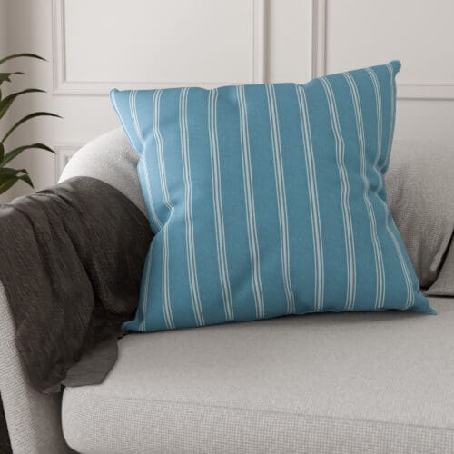 Laura Ashley Burnsall Stripe Seaspray Cushion