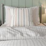 Laura Ashley Candy Stripe Apricot Cushion