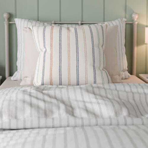 Laura Ashley Candy Stripe Apricot Cushion