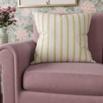 Laura Ashley Candy Stripe Dijon Cushion
