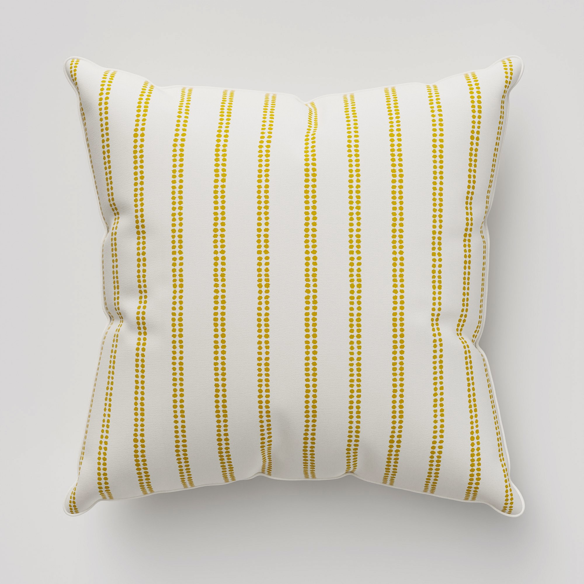 Laura Ashley Candy Stripe Dijon Cushion - Image 2