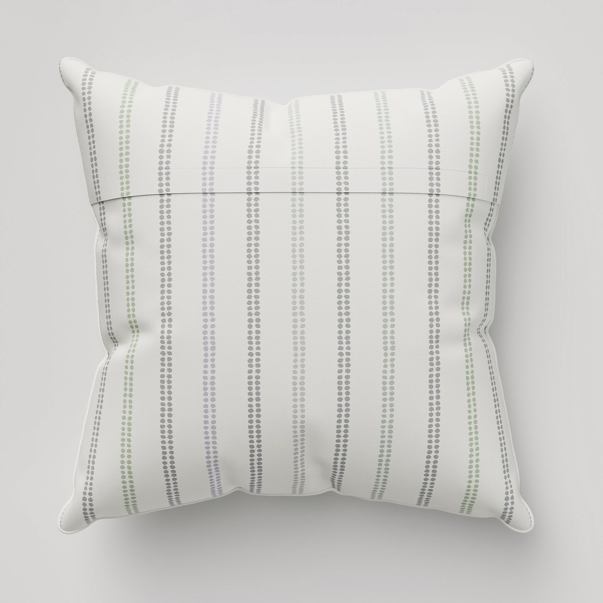 Laura Ashley Candy Stripe Dove Grey Cushion - Image 5
