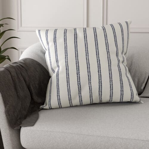 Laura Ashley Candy Stripe French Navy Cushion