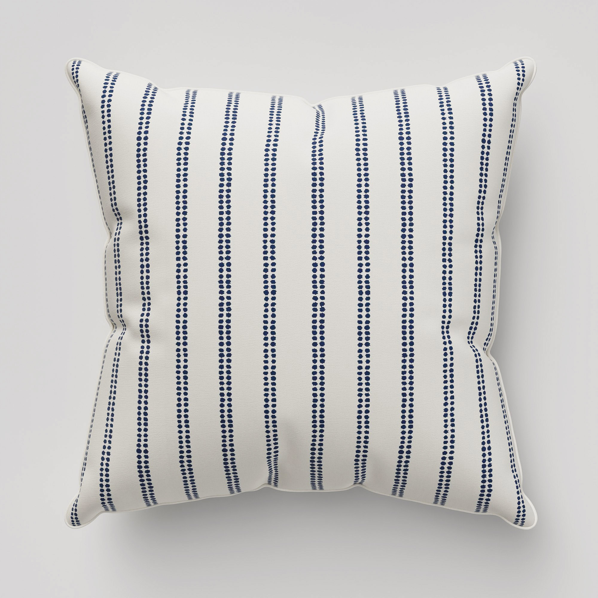 Laura Ashley Candy Stripe French Navy Cushion - Image 2